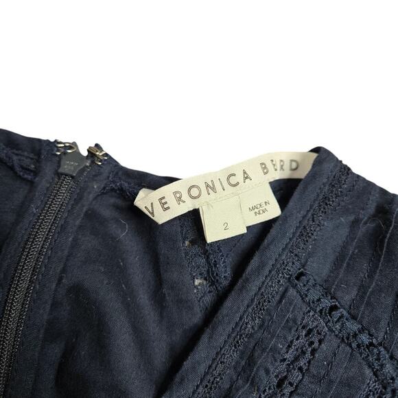 Veronica Beard Addilyn V-Neck Dress Size 2 - Picture 5 of 6